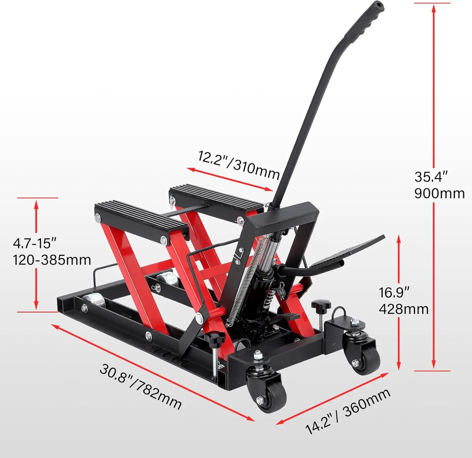 

High Quality Pound Capacity Scissor Lift Jack Portable Hydraulic Mobile Motorcycle Parking Lift with Core Motor