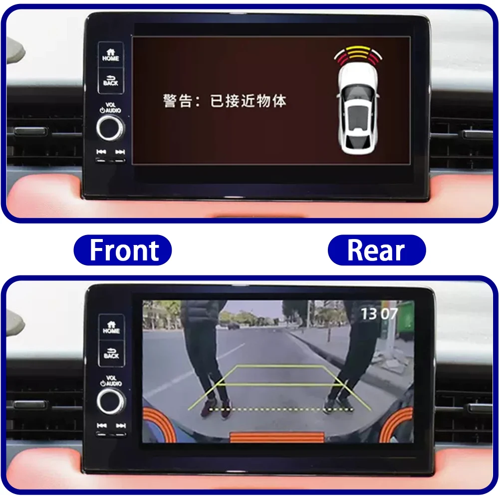 ZhuCamX Car Parking Sensor Kit Buzzer Alarm Reverse Radar Detector System For Honda Vezel HR-V HRV HR V RV 2023 2024 2025