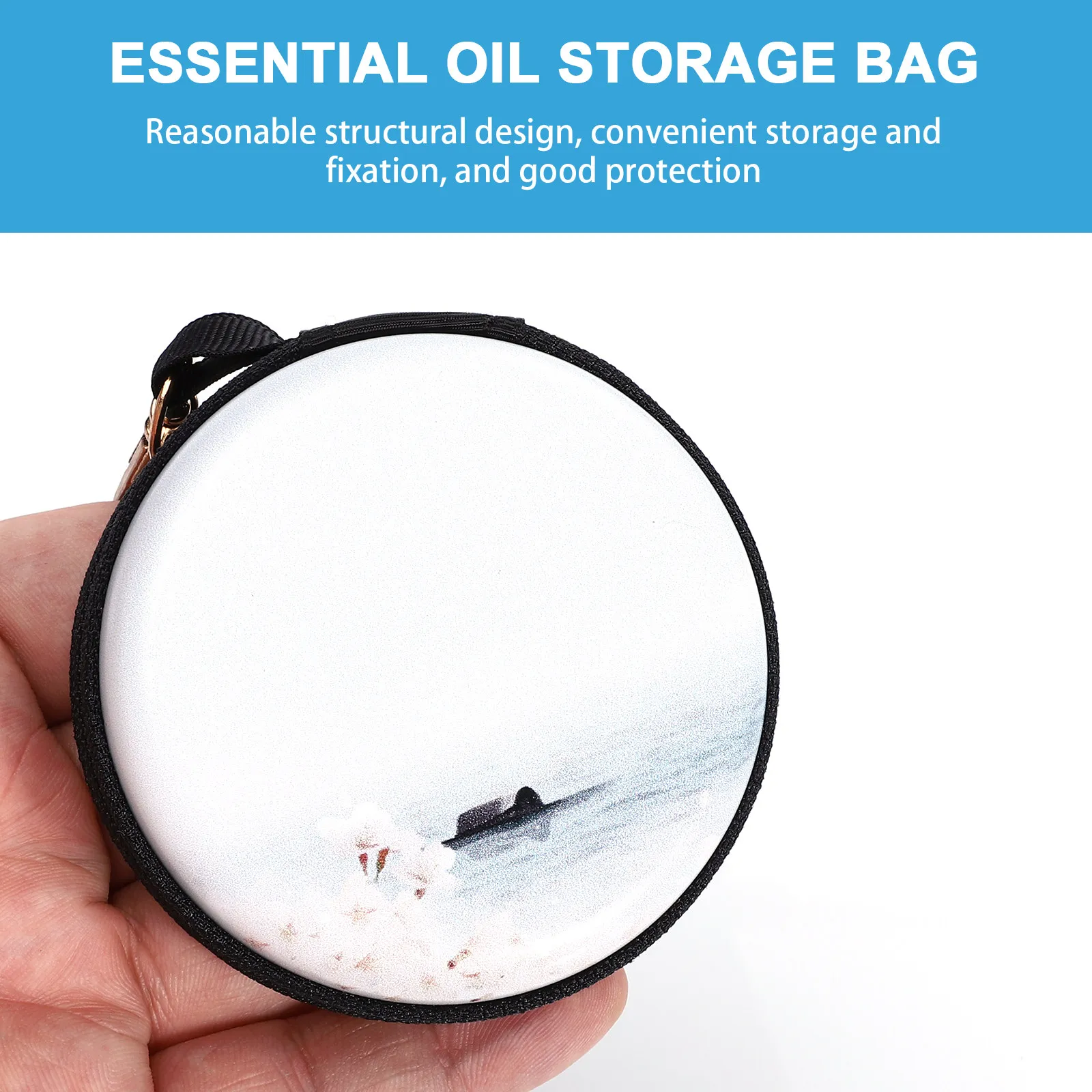 

Essential Oil Holder Shockproof Portable Travel Bag Storage Pouch Essential Oil Storage Pouch Compact Lightweight Practical Gift