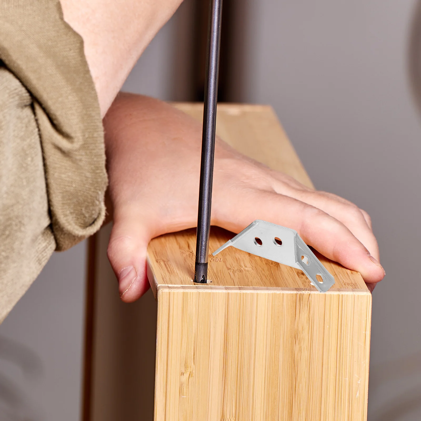 

4pcs Fixed Triangle Iron Bracket Stainless Steel Triangular Support Brackets For Furniture Wall Shelf Corner Connectors Heavy