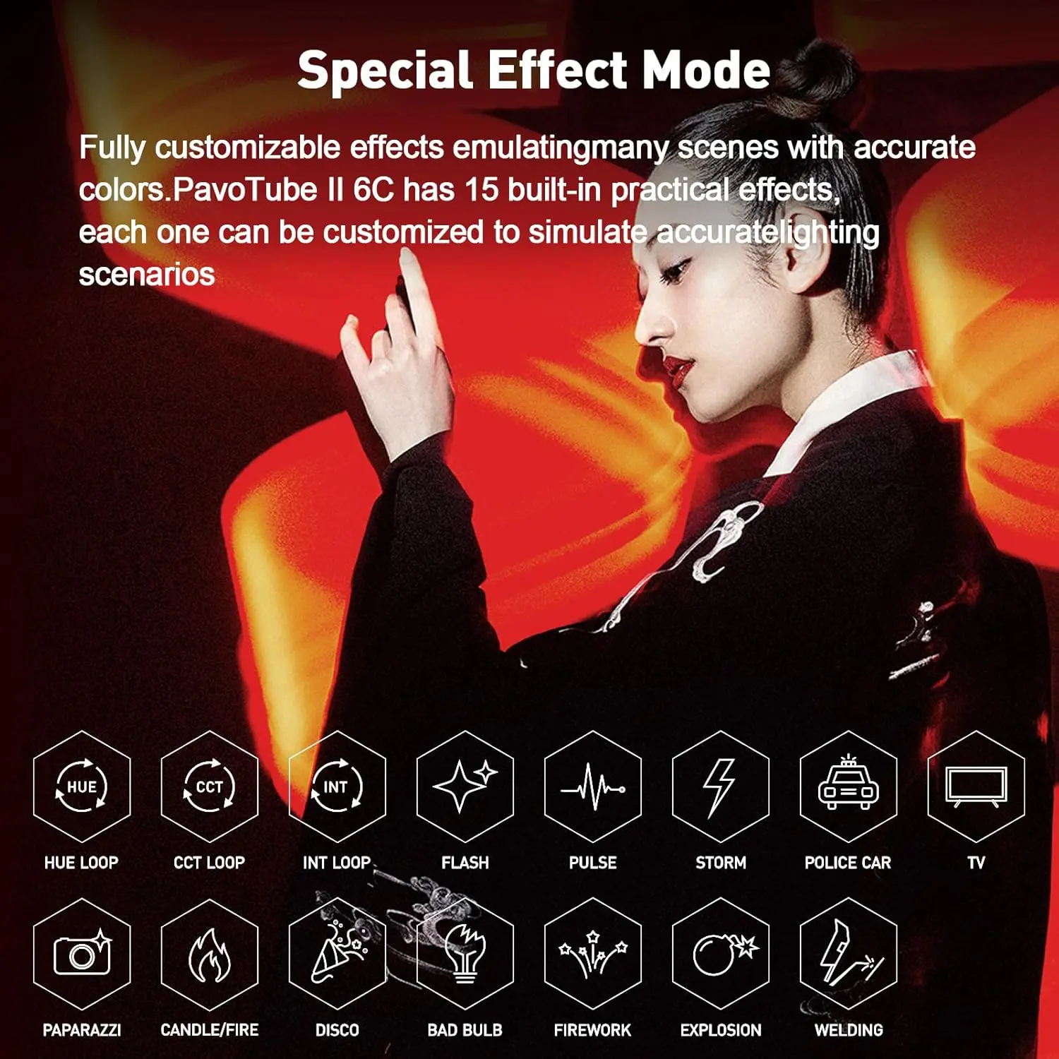Nanlite PavoTube II 6C LED RGB 라이트 튜브 휴대용 핸드 헬드 사진 조명 스틱 CCT 모드 사진 비디오 소프트 라이트