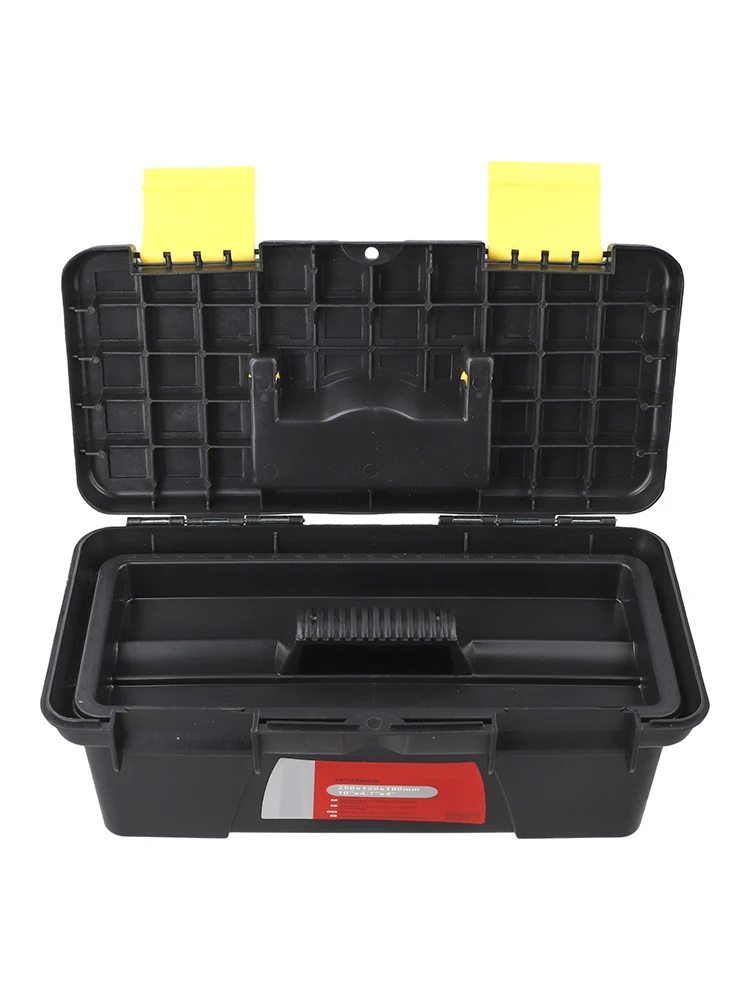 Job Sites 10 Inches 10 Inch Toolbox Electrician Carpenter Compact Design Dual Layer Organization Lightweight Design