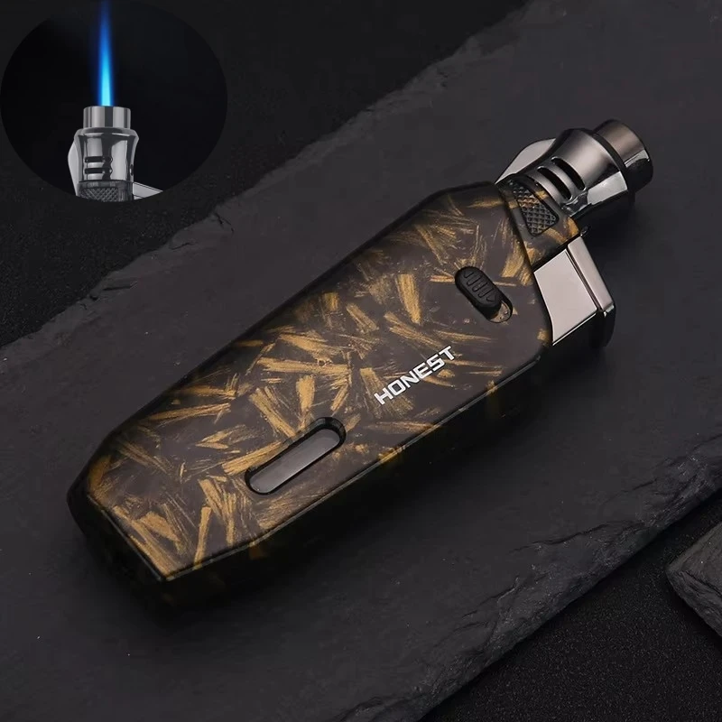 Honest Lighter Retractable Stainless Steel Tube Ignition Metal Windproof Gas Lighters Premium Brand Lighter Smoking Accessories
