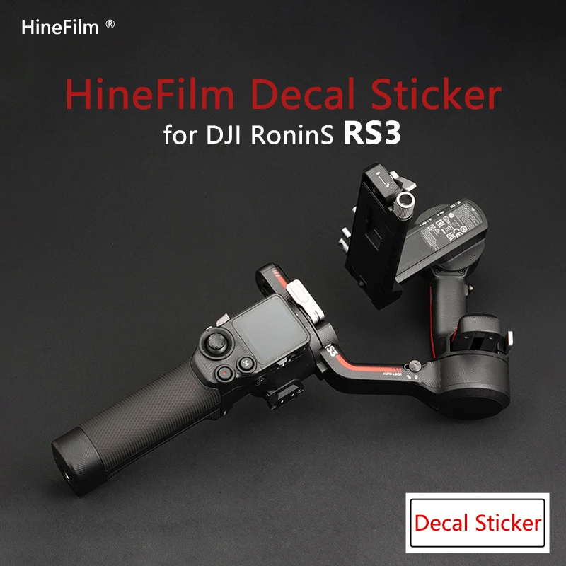 Hinefilm Decal Sticker for  DJI RS3 Gimbal hinefilm Skin for DJI Ronin RS3 Stickers Protector Cover Film Anti-Scratch Warp Cover