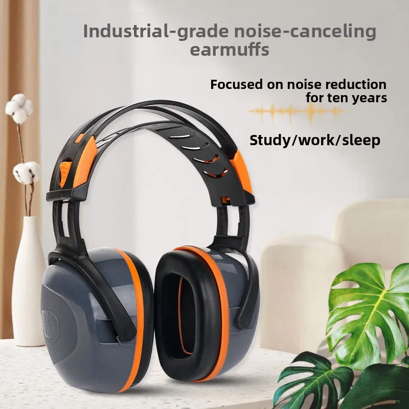

Premium Upgraded Soundproof Earmuffs Adjustable Anti-noise Headphones Ideal for Shooting Sleep Learning Mute Protection Headset