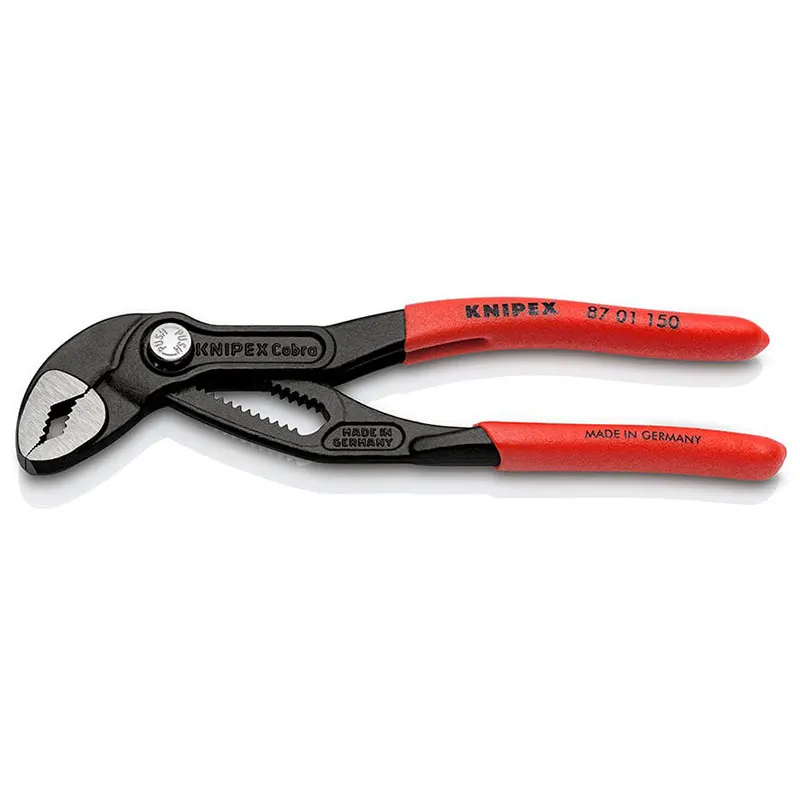 KNIPEX Tool Set 86 03 150 Pliers Wrench 6-inch with 14 Adjustment Positions and 87 01 150 Cobra Water Pump 6-inch Pliers