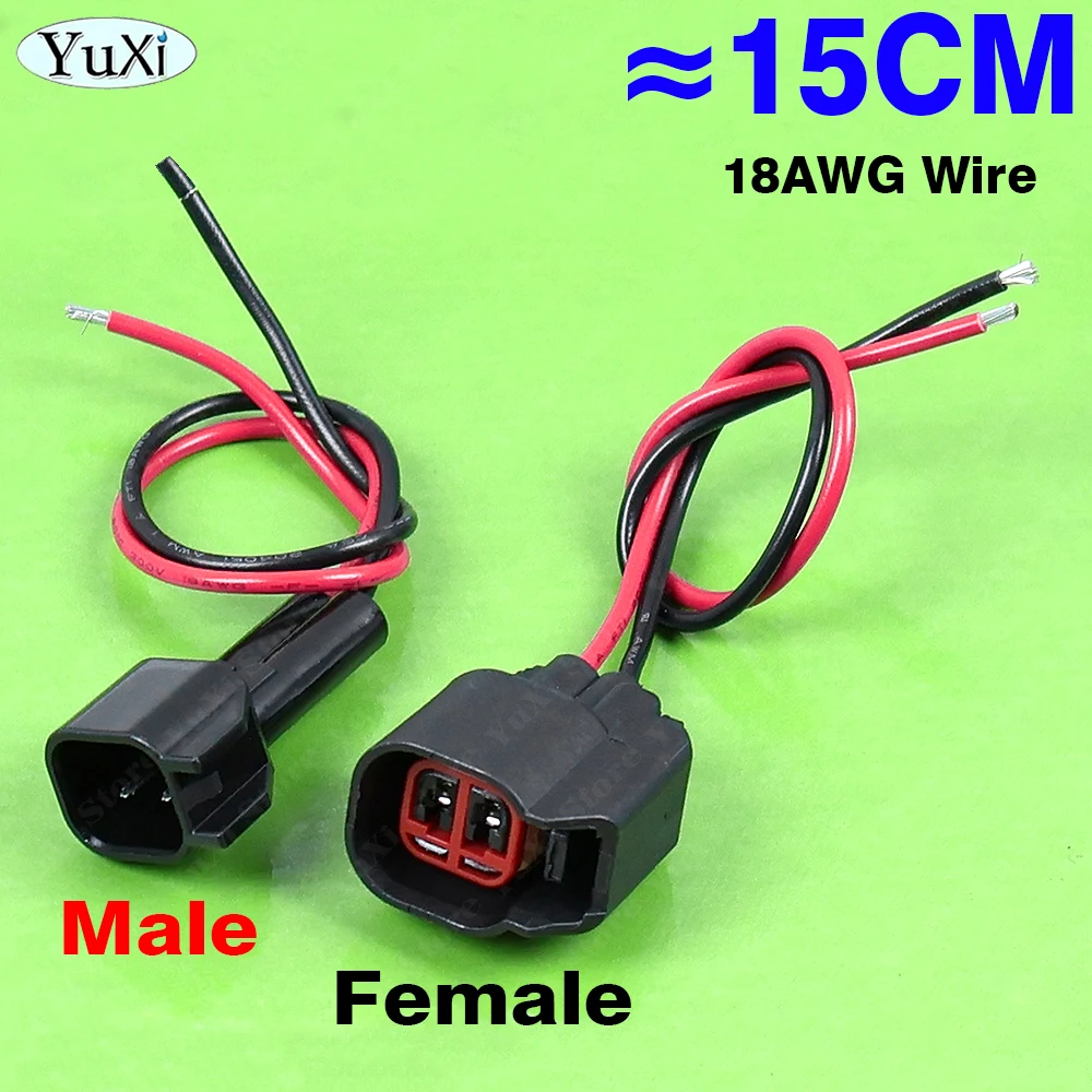 1-10Set 2Pin Car ABS Sensor Plug EV1 To EV6 Air Conditioning Fuel Injector Connect Retrofit Plug DJ7023C-1.5-11/21 For Ford