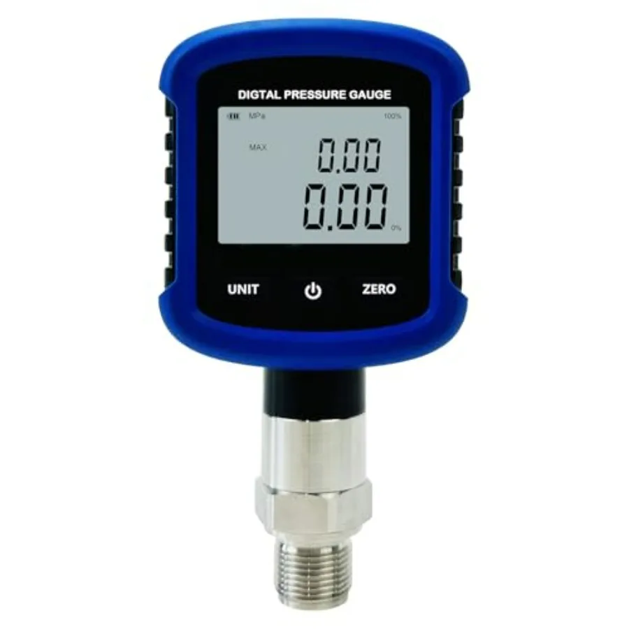 

S281 High Precision 10000PSI 70Mpa Digital Hydraulic Pressure Gauge 0.2 FS Accuracy Air Manometer 1/4 Inch NPT Thread with Blue