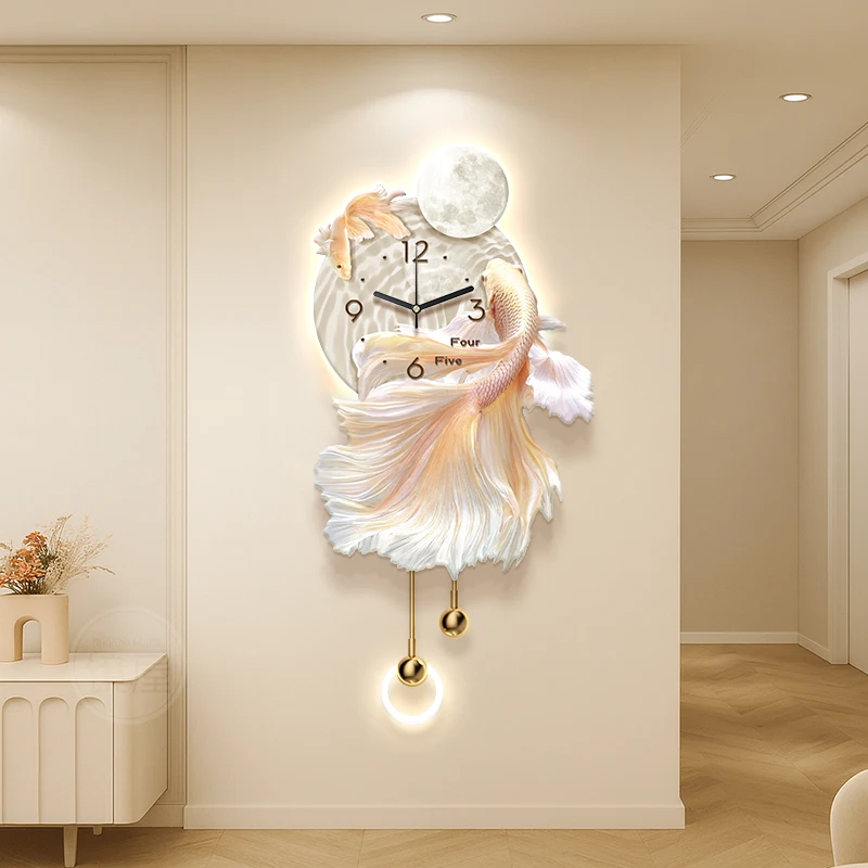 ساعات حائط بتصميم Led لغرفة المعيشة ساعات حائط جمالية حديثة فاخرة موضة رقمية Orologio Da Parete حلي ديكور منزلي #4