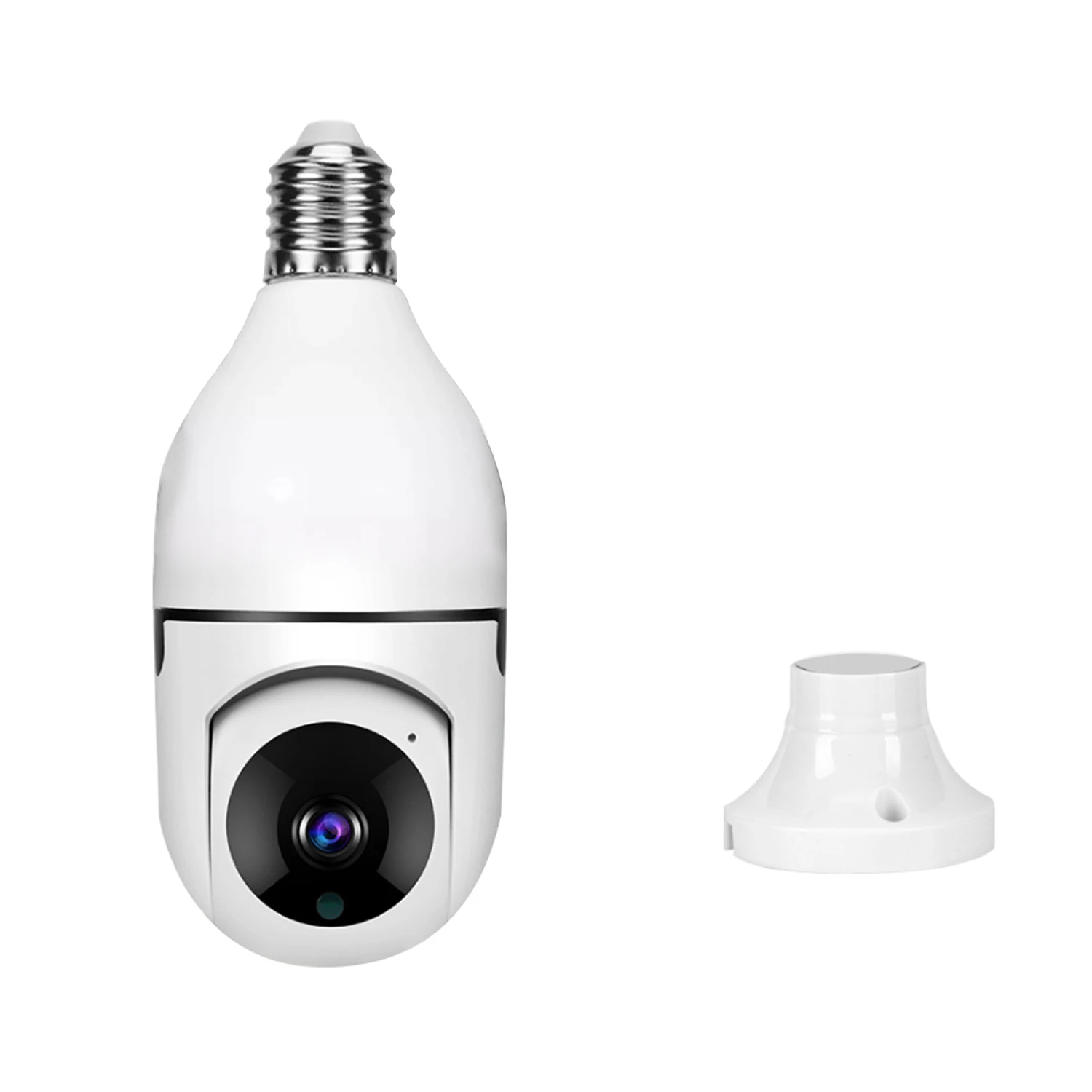 Bulb surveillance camera Dual  light source camera  Wifi Panorama view Camera Bulb 2MP Panoramic Night Vision Two Way Audio
