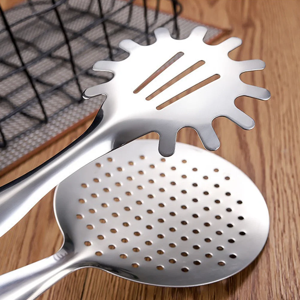 

1pc Multifunctional Stainless Steel Oil Filter Clamp For Fried Chicken Fries Shrimp Barbecue Strainer Tong Kitchen Tool