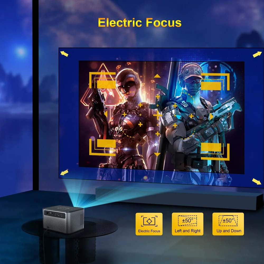 Projector X3 PRO 4K Android 11 Dual Wifi6 300ANSI Allwinner H716 BT5.0 1080P 1280*720P Home Projector 4K Full HD 200 Inch Screen