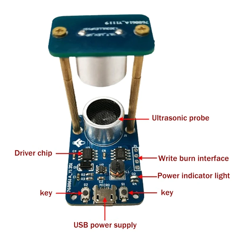 Ultrasonic Levitation Module Mini Acoustic Levitator Board Standing Wave Levitation DIY Learning Kit Module