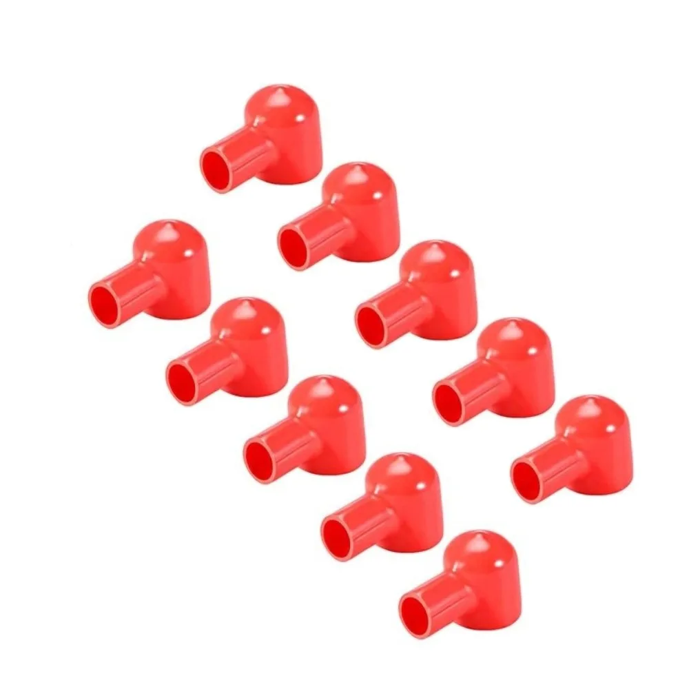 1/10PCS Rubber Battery Terminal Covers Optional Protective Sheath Replacement Terminal Boot Protector Insulating Cover