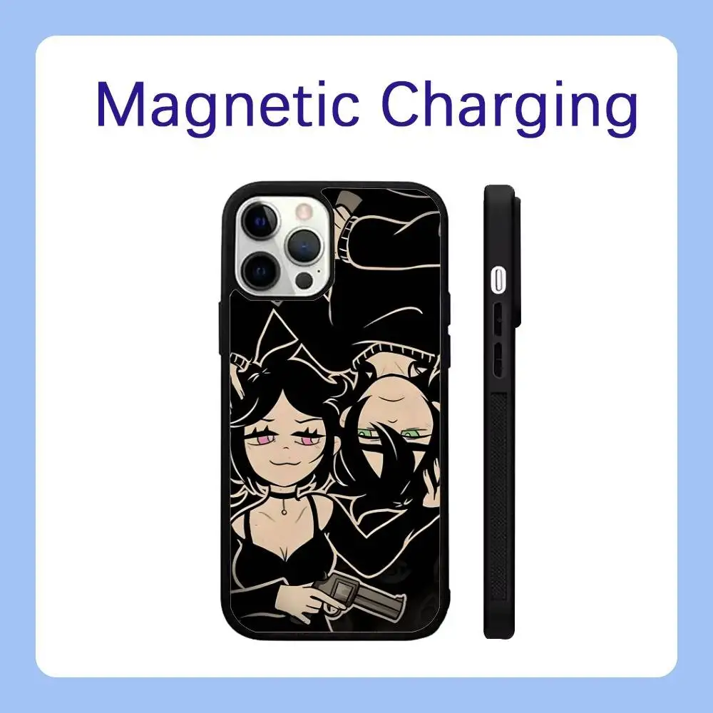 Чехол для телефона «Трана Энди и Лейли» для iPhone 17,16,15,14,13,12,11, Pro, Max, Plus, Air, Mini, SE Magsafe с беспроводной зарядкой