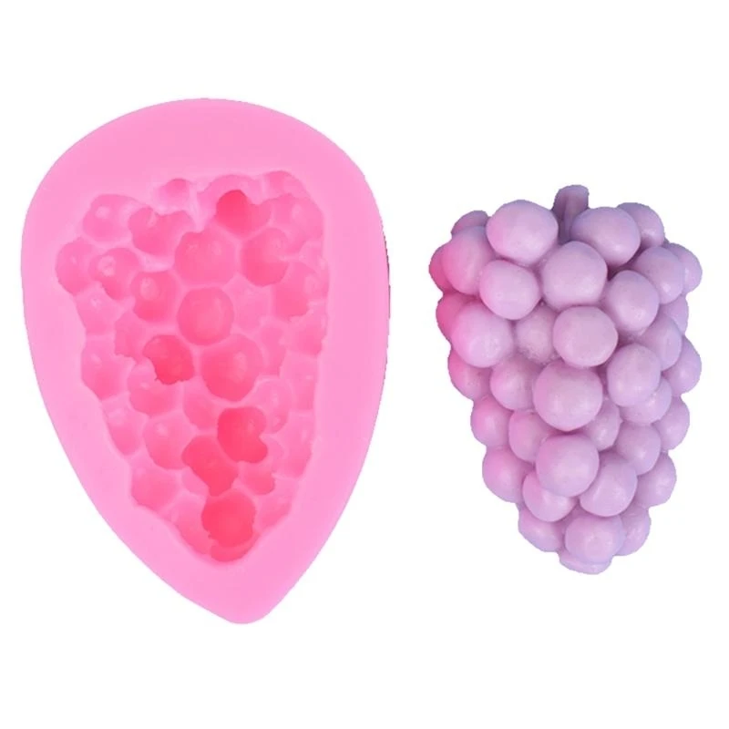 

Grapes Shaped Silicone Mold Fondant Mold, Grapes Silicone Mold for Making Cake Fondant Soap Chocolate Home Decor