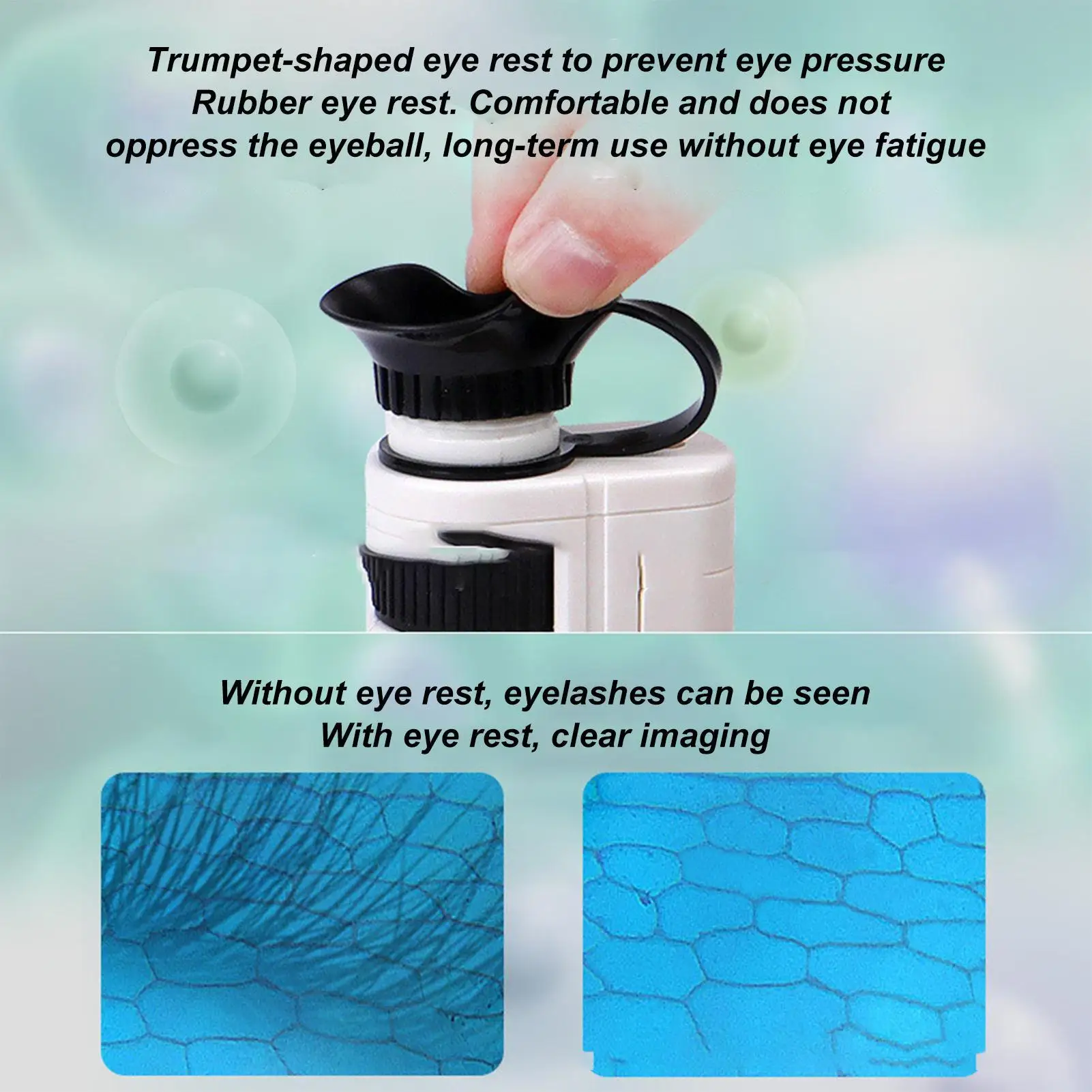 Handmikroskop für Kinder, 100-fache Vergrößerung, Taschenmikroskop, pädagogisches Wissenschaftsspielzeug, wissenschaftliches Lernen, Outdoor-Erkundung