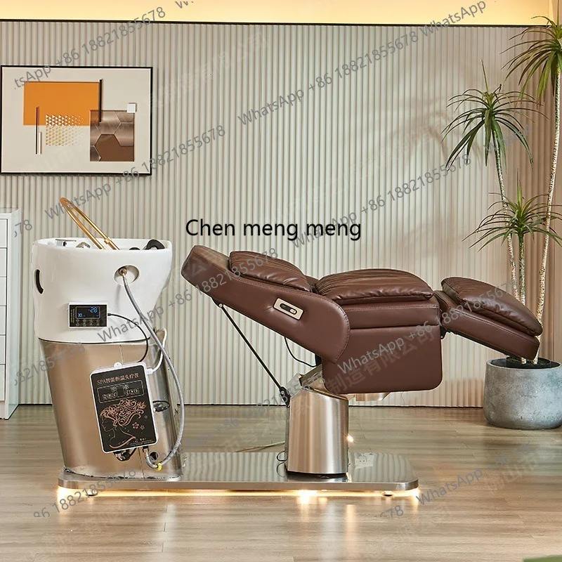 

Высококачественная электрическая кровать для шампуня, полуотводящая парикмахерская, салон красоты, керамическая раковина для мытья волос