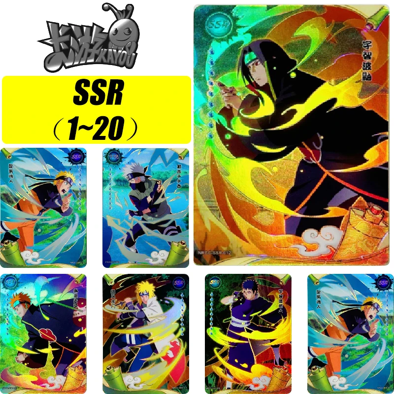 kayou NARUTO 1~20 Series SSR Card Uzumaki Naruto Haruno Sakura Pain Rare Collection Card Christmas Birthday Gift Game Toys