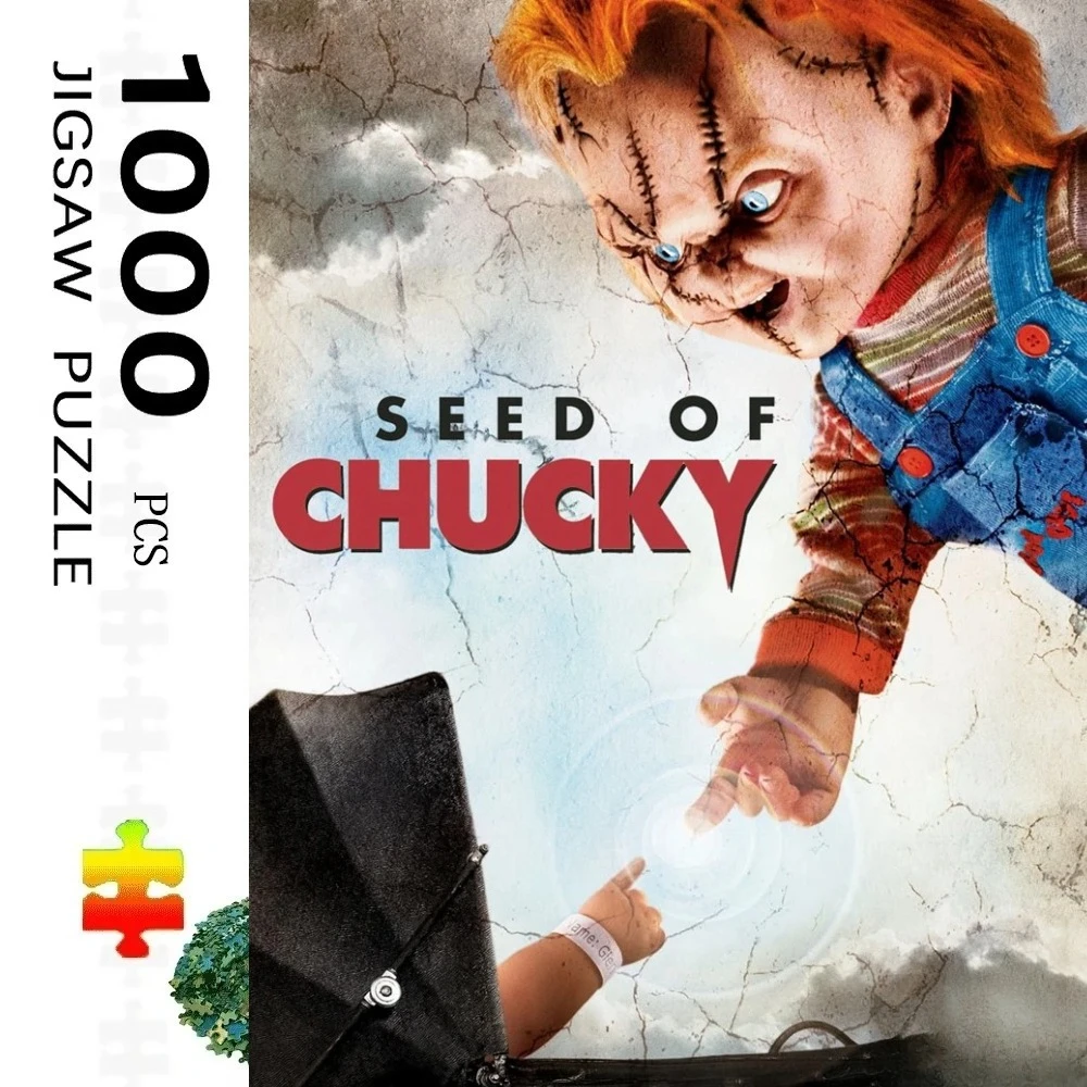 

1000 Pieces Chucky Horror Clown Ghost Baby Movie Jigsaw Puzzle Home Decor Adults Puzzle Games Fun Floor Puzzles Toys for Kids