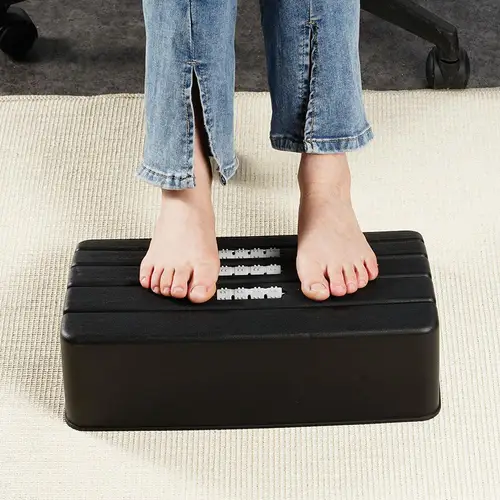 작업시 책상 밑 발 받침대, 마사지 발 스툴, 5 높이 위치 조절 가능 