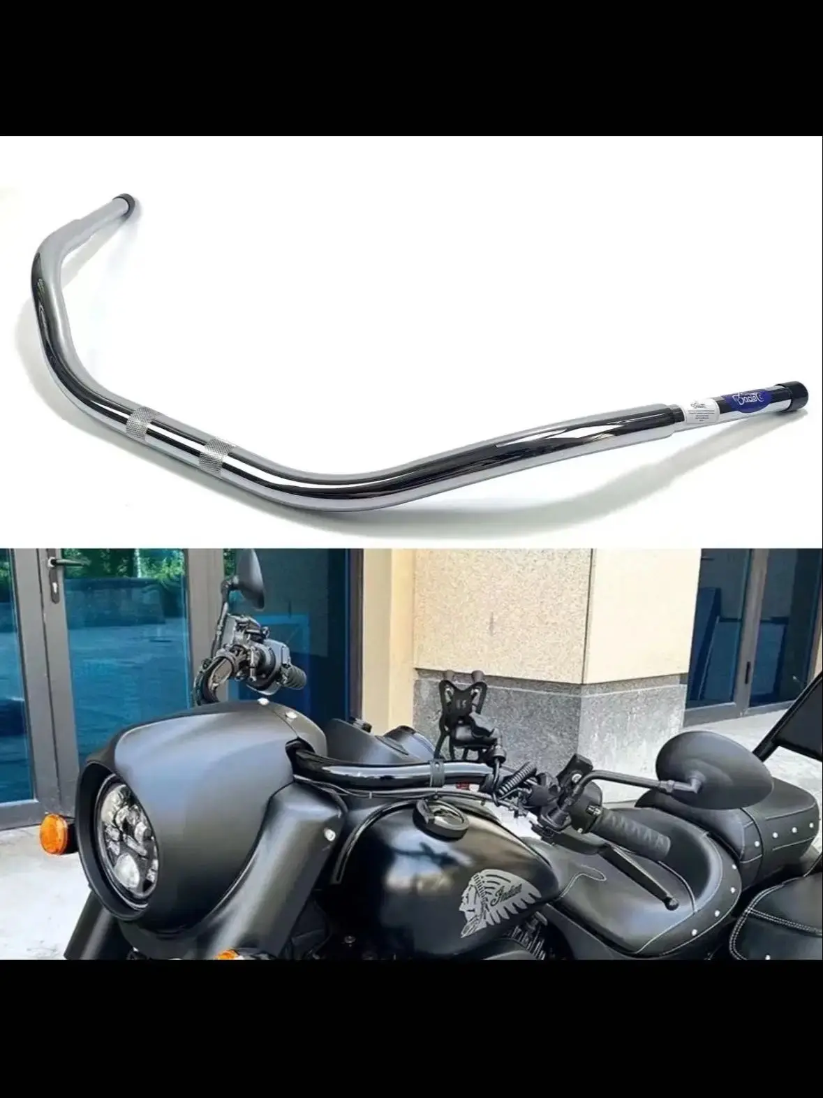 Motorrad 1-1/4" Strandlenker für Indian Chief Dark Horse Springfield Dark Horse Chief Vintage Springfield Chief 2014-up Bar