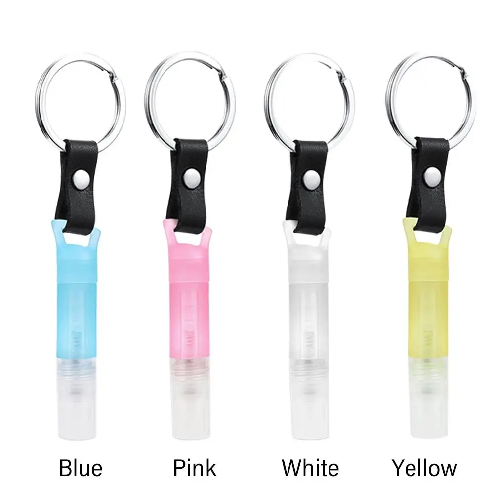 New Mini Plastic Keychain Accessories No Touch Empty Bottle Spray Sub Bottle Spray Tank Perfume Bottle