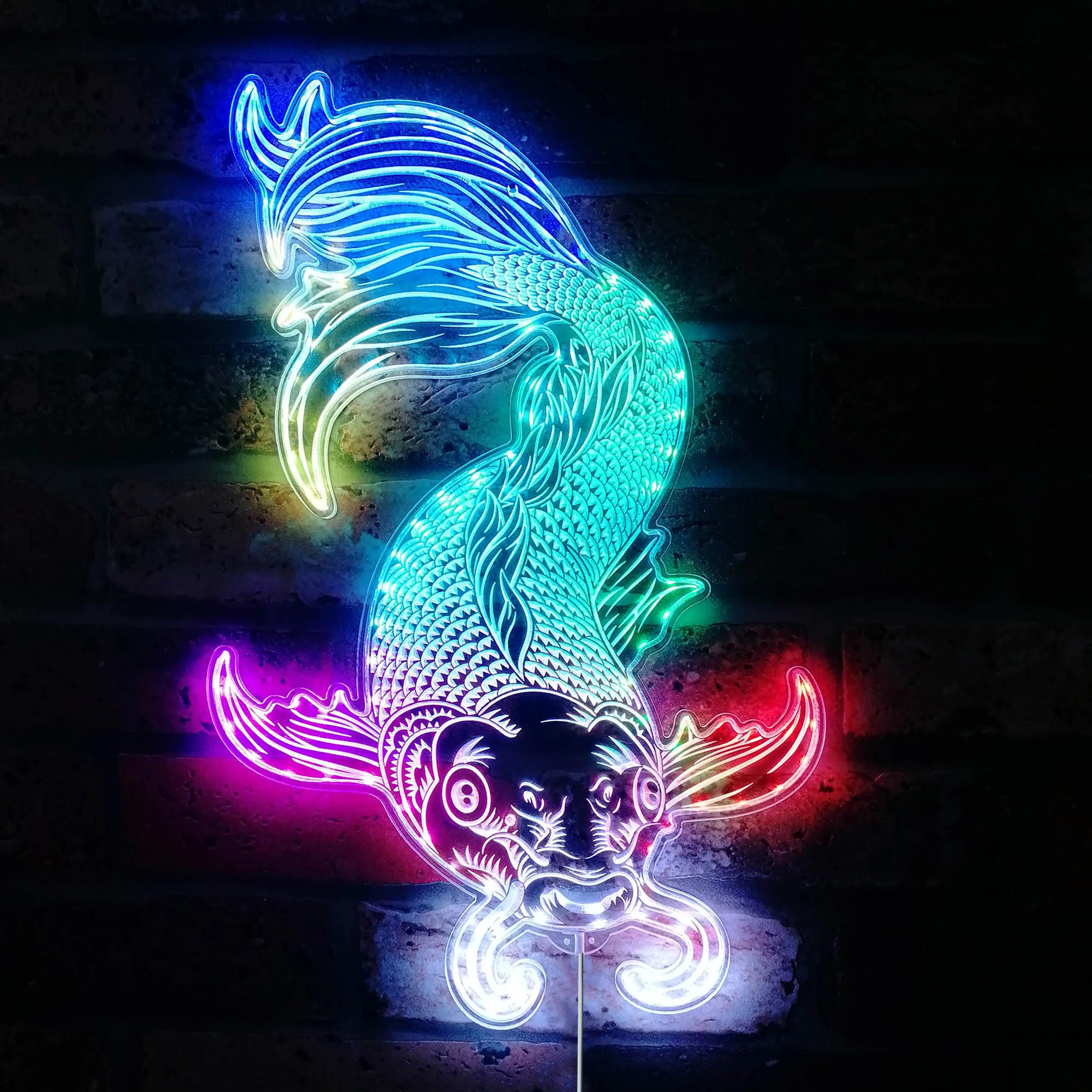 

Японская светодиодная неоновая вывеска Koi Fish Art Glam st06- Stort-i0051-c