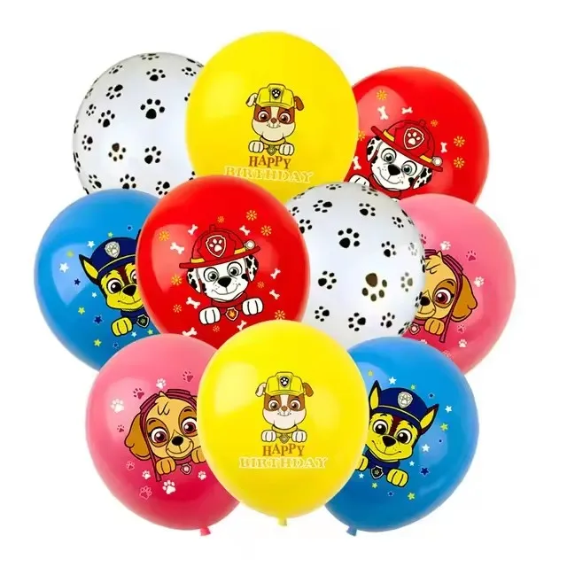 10 Stück Paw Patrol Latexballons Partydekoration Chase Skye Marshall Partyballons für Kindergeburtstag Partyzubehör Geschenkspielzeug – Detail 3