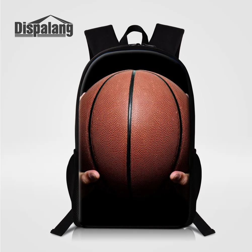 Dispalang 3D Printing Footballs Soccers Middle School Student Backpack Basketballs Mochila Escolar Children Shoulder Bags Rugzak