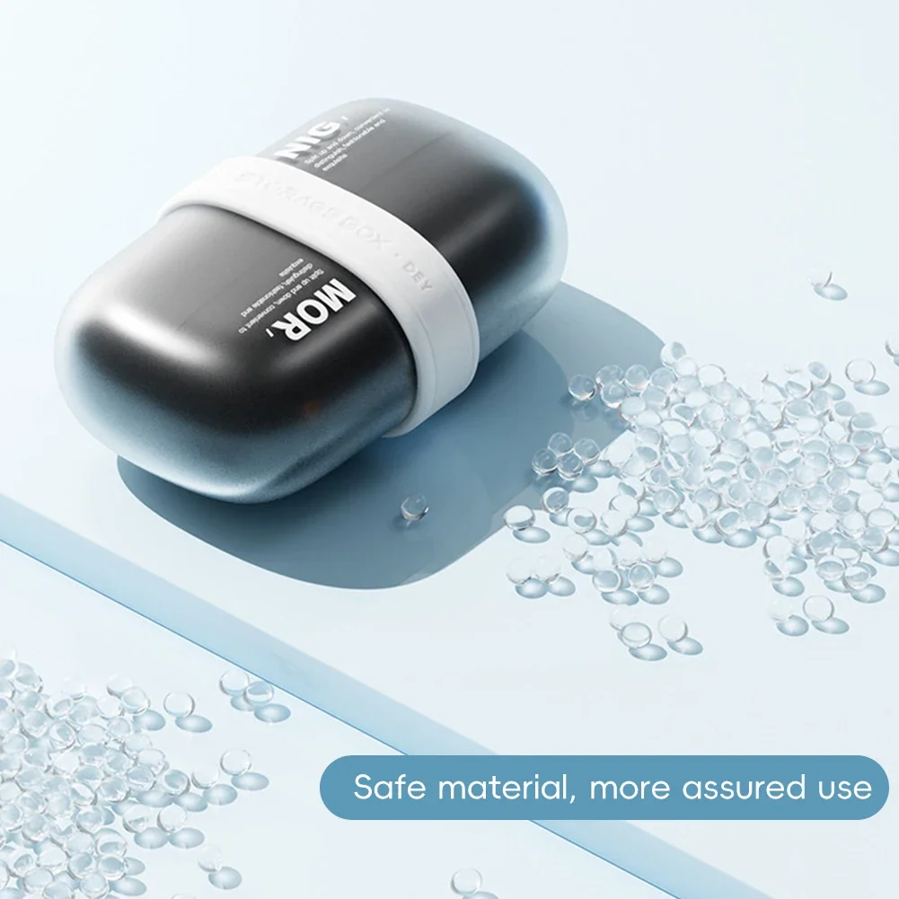 

Leak-Proof Silicone Pill Box - Portable Lucifuge Vitamin Organizer with Daily Compartments for Seniors & Travel