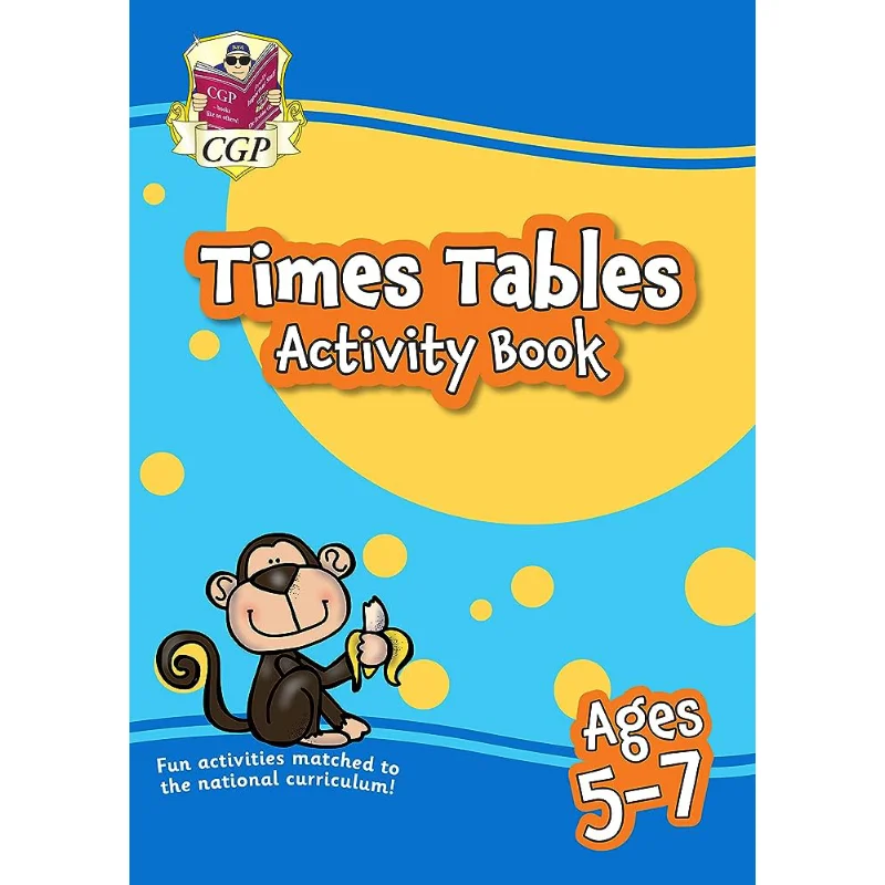 

Новые таблицы раз, книга активности для детей 57 лет, идеально подходит для домашнего обучения, книги CGP, координационные групповые публикации 9781789085259