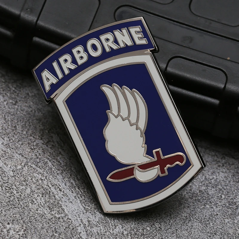 173 Airborne Brigade Duty Identification Badge America Army Pin Military Army Fan Collection Metal Medal Decoration Craft Gift