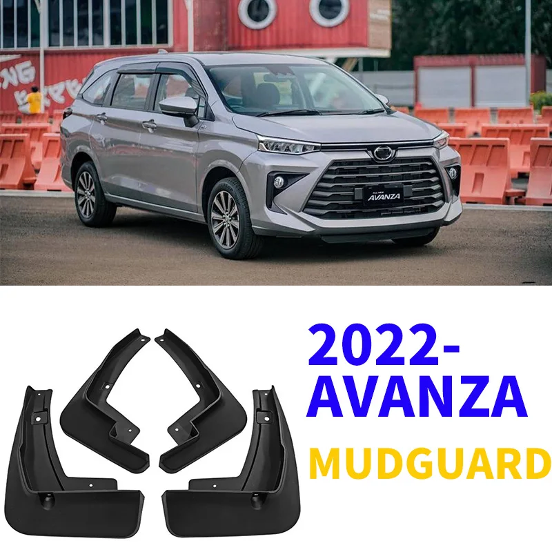 Car Mudguards Flaps For Toyota Avanza 2016 - 2022 Front Rear 4pcs Mud Flaps Mud Guards Splash Guards Tire Mud Fender Accessories