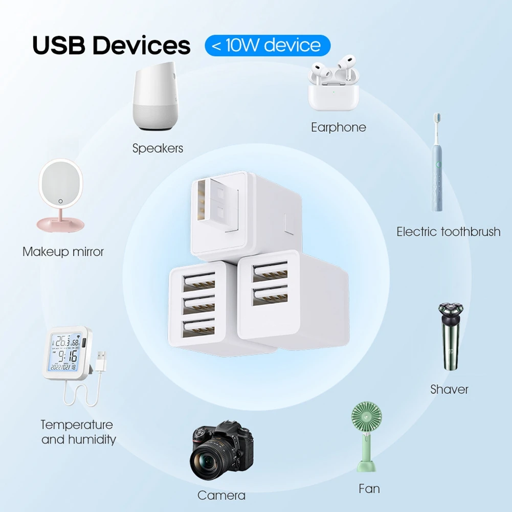 BHBD-Tuya Wifi USB Adaptor Switch 5V Mini USB Power Adaptor Smart Life Control Via Alexa Google Yandex Alice