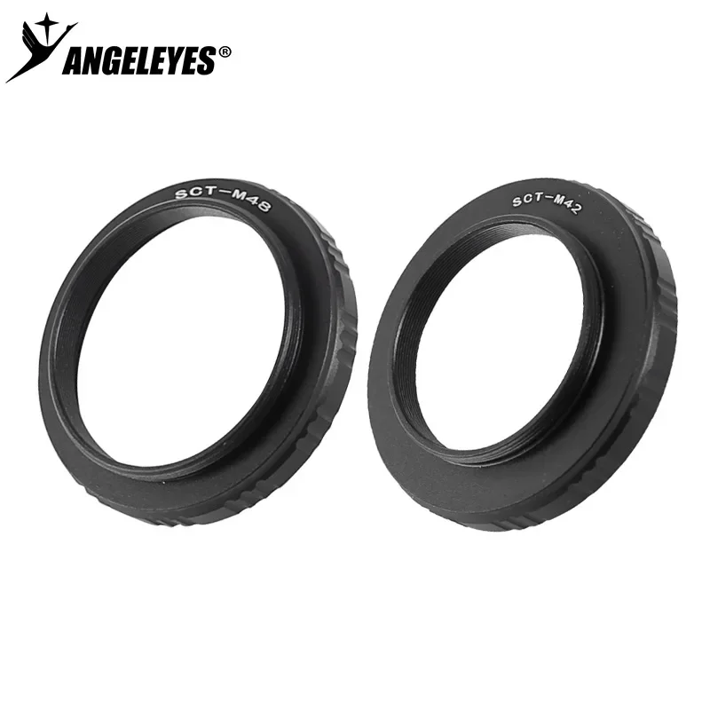 1PC SCT to M48/SCT to M42 Adapter Ring for SLR Camera Astronomical Photography M48/M42 External Thread Adapter Ring