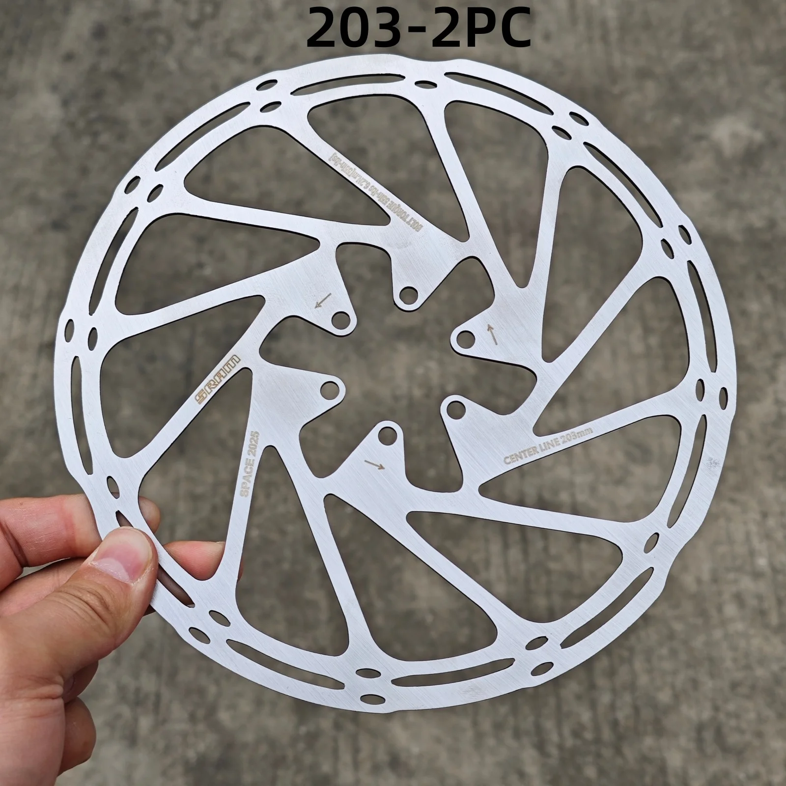 MTB-Bremsrotor 140mm für SRAM Centerline Rotor Rennrad Hydraulische Scheibenbremse Rotor 160mm 180/203mm Mountainbike-Teil
