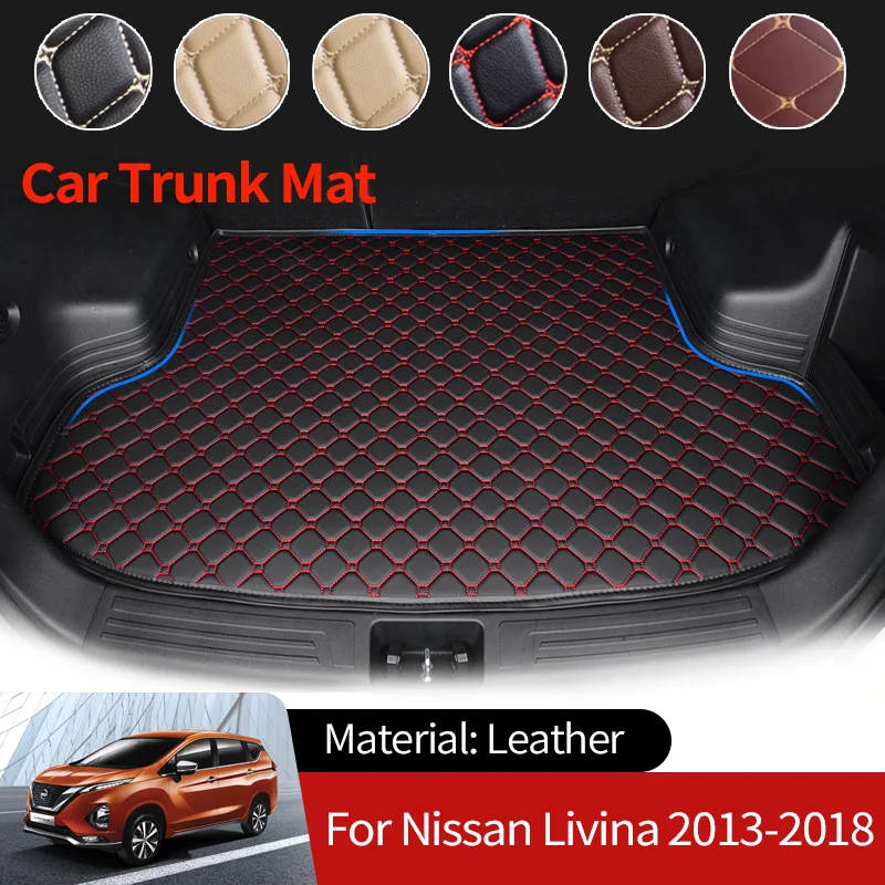 

for Nissan Livina X-Gear L11 2013~2018 Auto Boot Liner Cargo Rear Trunk Mats Luggage FLoor Tray Waterproof Carpets Accessories