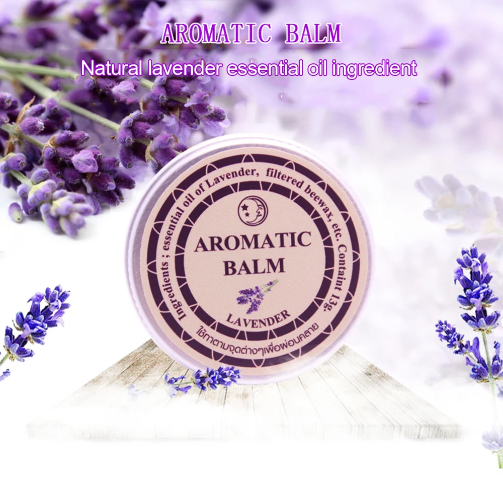 Lavanda aromático sono bálsamo creme, sono aliviar o humor, creme hidratante, insônia, relaxar, ansiedade, sem dormir, TSLM1