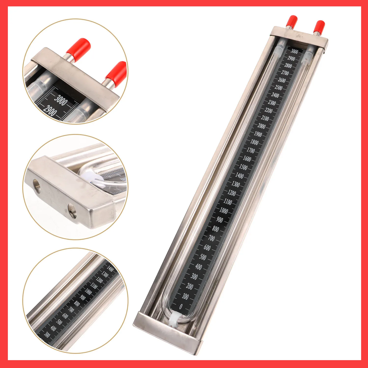 

Pressure Gauge High Accuracy Fish Tank Water Vacuum Testing Kit Automatic Tester Stainless Steel Manometer Gas Air Instrument