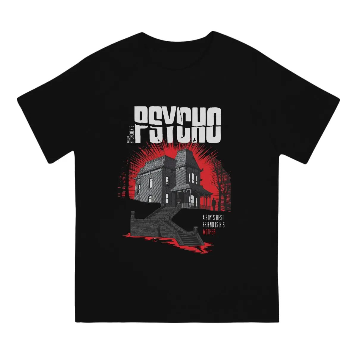 American Suspense Thriller Men T Shirts Psycho IV Vintage Tees Short Sleeve Round Neck T-Shirt Cotton Gift Idea Clothes