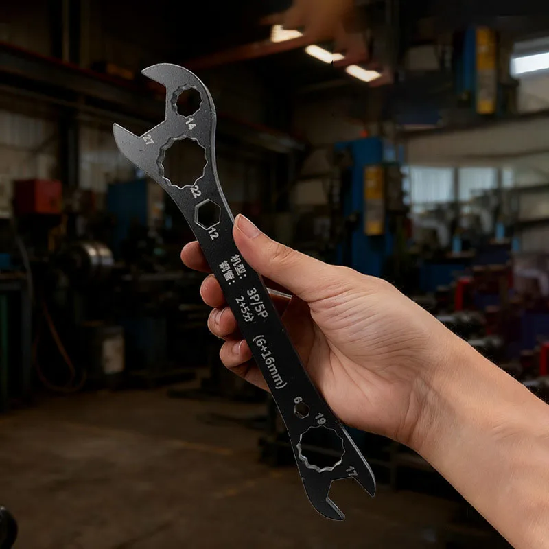 Slim HVAC Service Wrench,Multi Size Flare Nut Spanner Tool for Air Conditioner Tubing Install,Compact Flat Tool for Tight Space