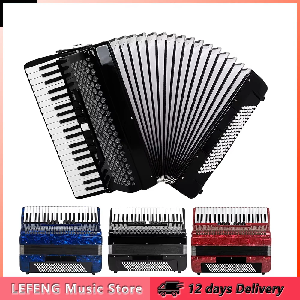 IRIN AR-120 Accordion 41 Keys 120 Bass Accordion with Bag Professional Keyboard Instrument for Grading Performance/Teaching