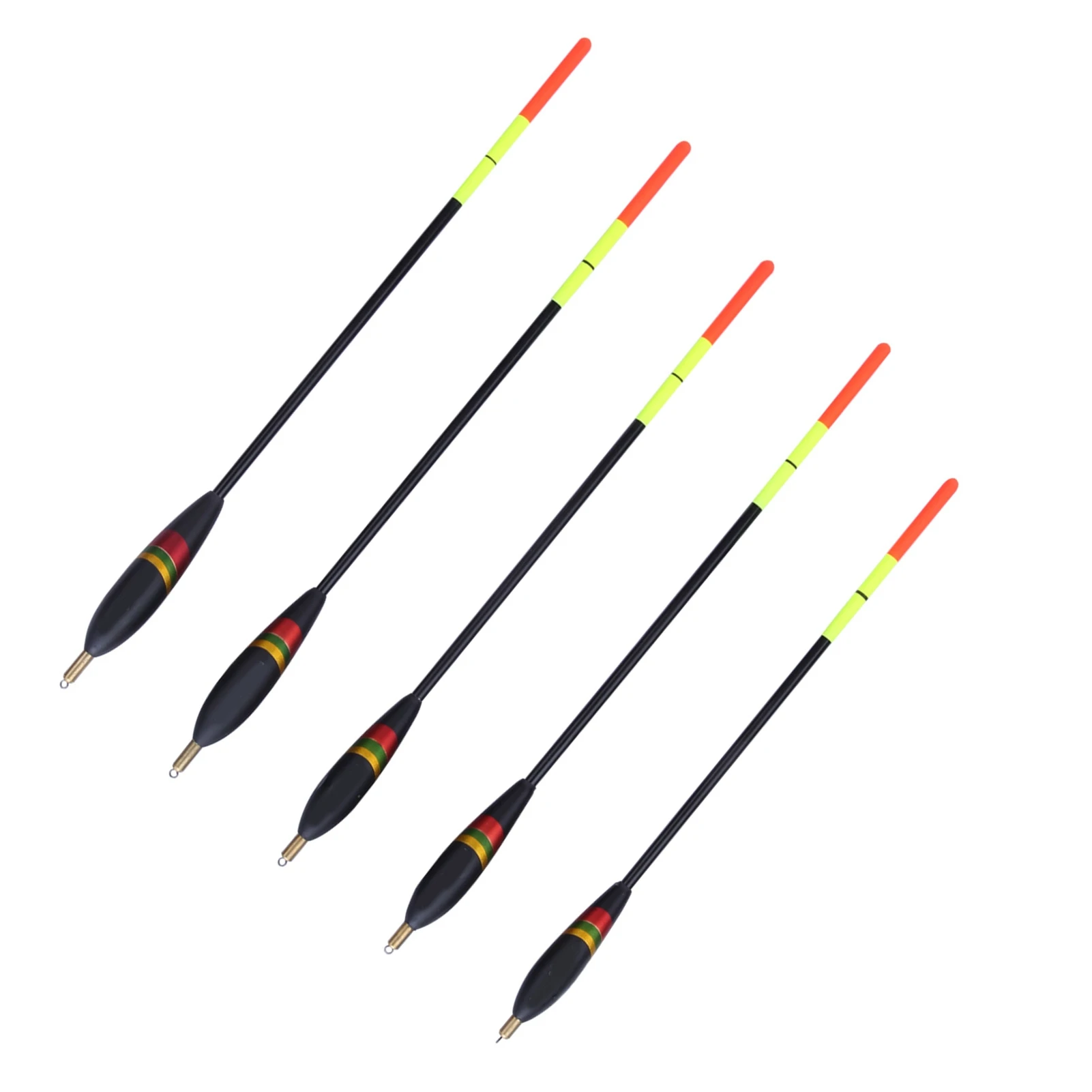5 pcs Durable Balsa Wooden Fishing Floats Bobber Multi Purpose Fish Feed Baits Accessories Kit