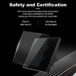 Smart Switch EU WiFi Smartlife Kabel Netral/Tanpa Kabel Netral Sakelar Lampu Sentuh 220V Bekerja dengan Alexa Google Home 1/2/3/4 Gang 10 sakelar wifi geng 5 penjualan terbaik - №