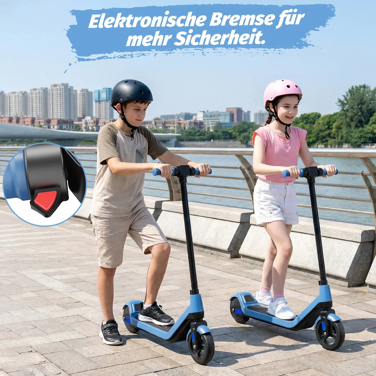 TODIMART T1 Patinete Eléctrico para Niños de 6 a 12 Años, Regalo, Plegable, Motor de 150W, Velocidad de 16km/h, Batería de 24V, Alcance de 10km, 3 Velocidades Ajustables, Patinete Eléctrico para Niños, Patinete Eléctrico para Paseos Urbanos