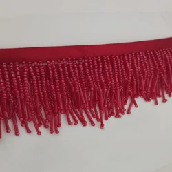 3.5-4cm Wide Dress Lampshade Costume Couture Bead Fringe, ruby,red,silver,black,pink,gunmetal,gray,blue,white, gold,green fringe