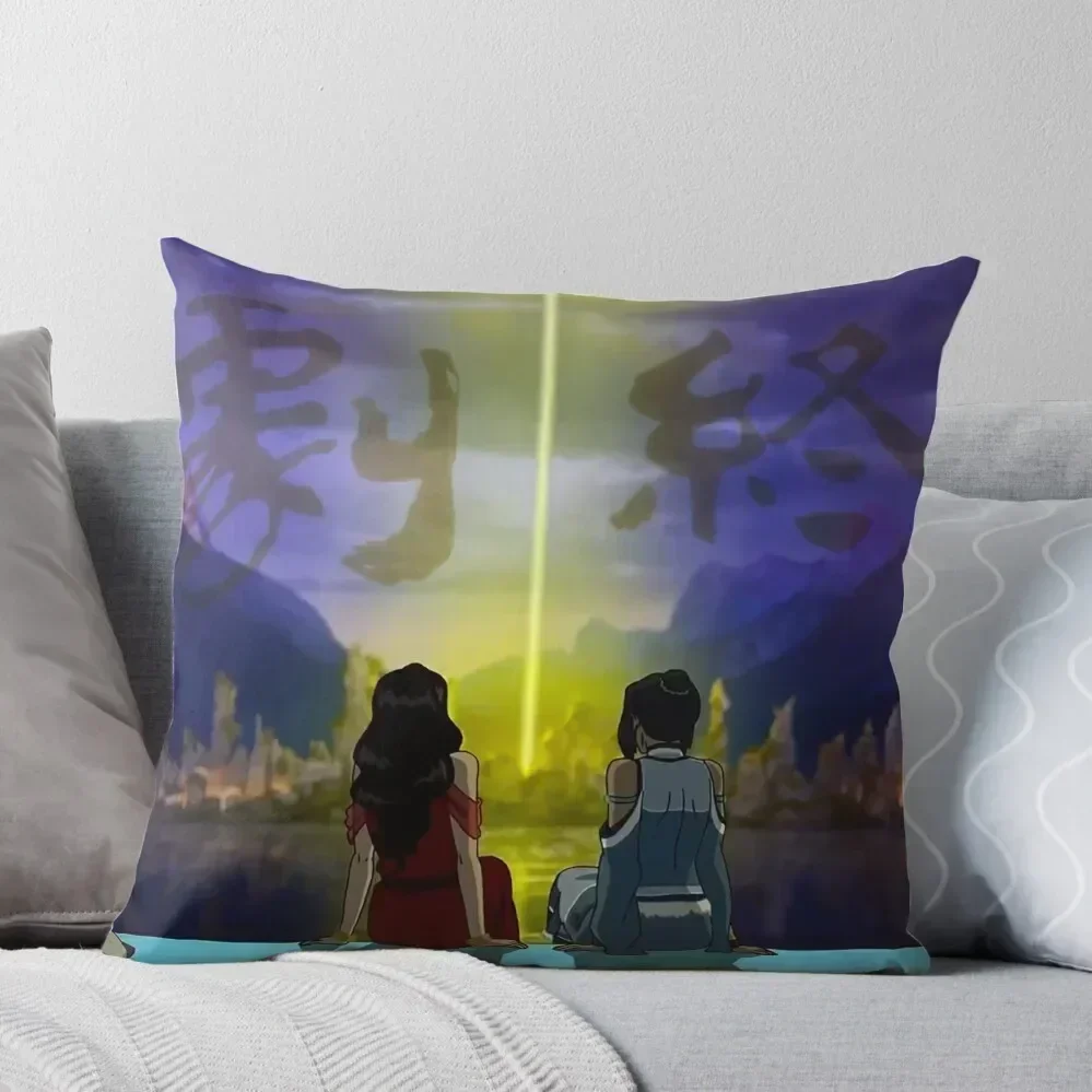 Korrasami with End Credits Throw Pillow ornamental pillows Christmas Cushion For Home Christmas Covers For Cushions pillow