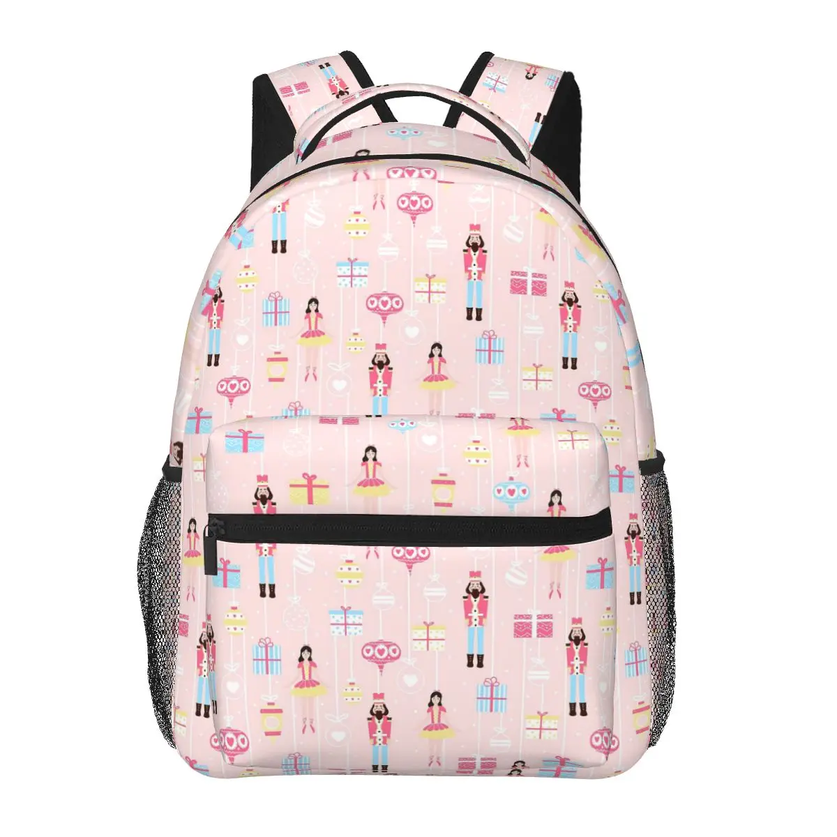 

Christmas Nutcrackers Stars Ballerina Violin Backpacks Boys Girls Bookbag Students School Bags Travel Rucksack Shoulder Bag