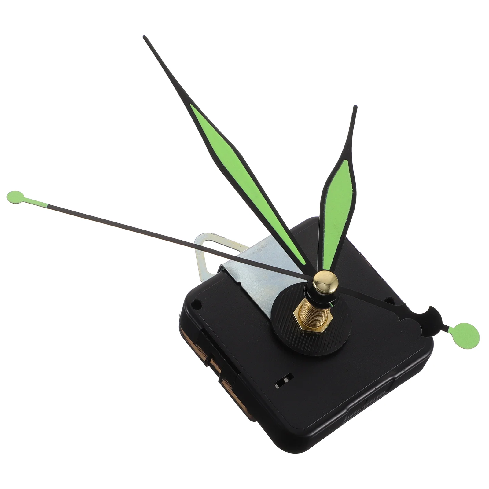 1 set Glow In The Dark Clock Movement Silent Wall Clock Mechanism Replacement Operated Clock Motor Long Shaft Quartz